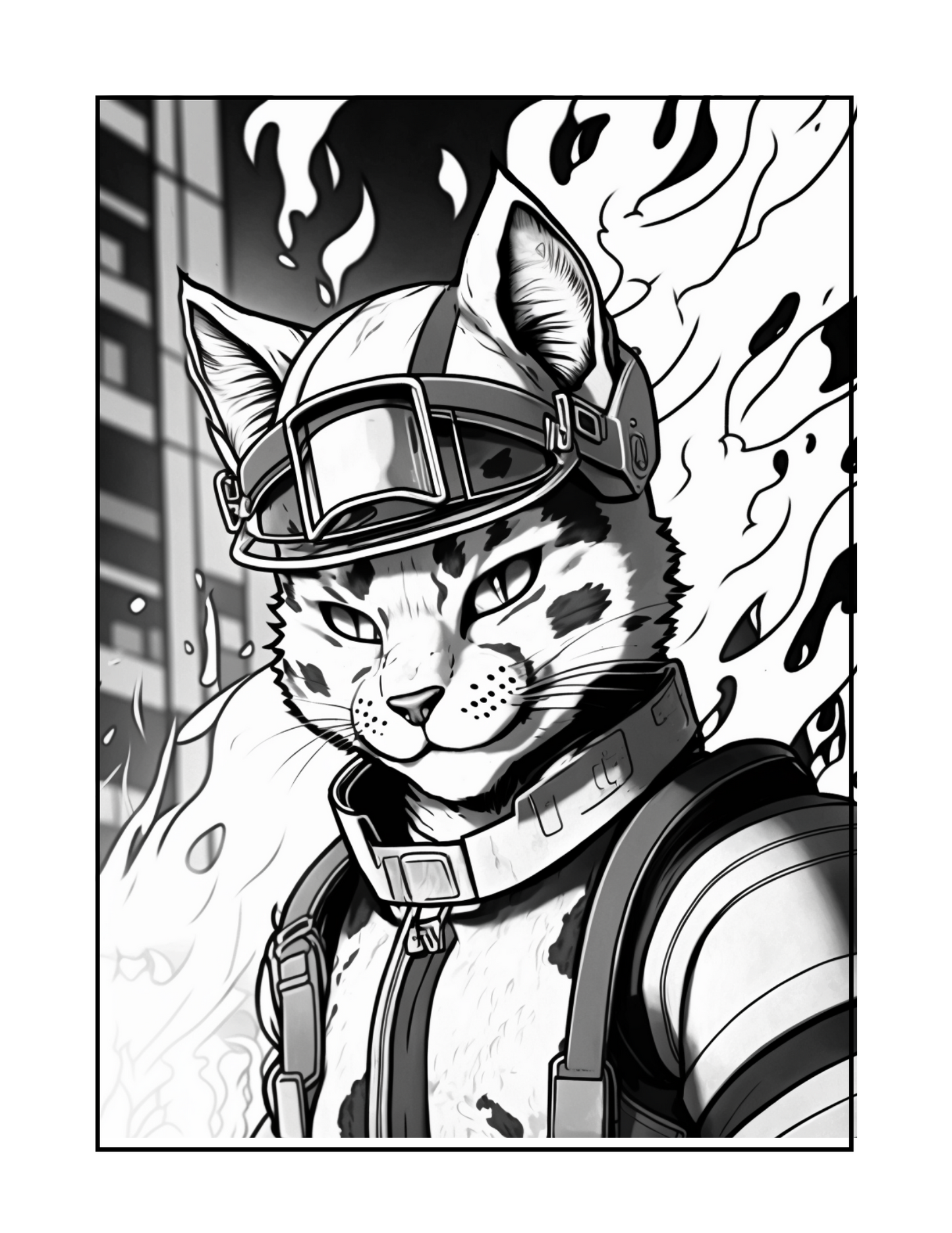 Cats In Action: An Adult Coloring Book for Anxiety and Mindfulness